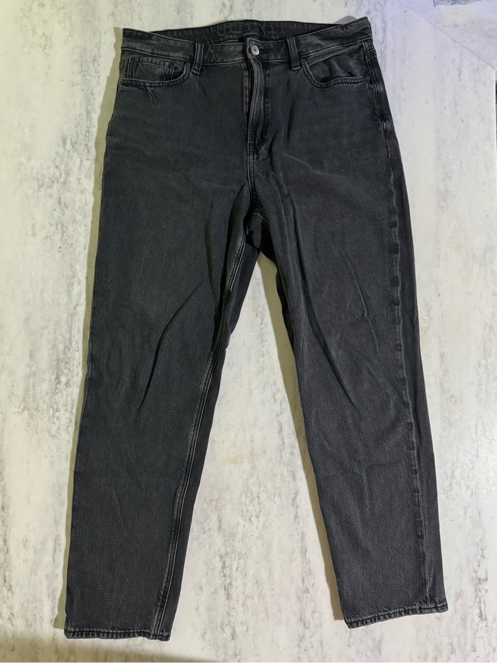 American Eagle Straight Leg Classic Black Mom Jeans 30 x 28 / 10